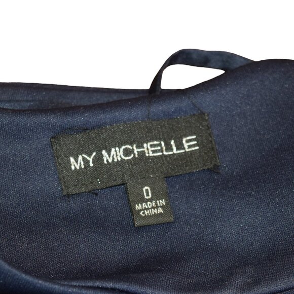 My Michelle 2 Piece Maxi Dress with Crop Top Lined - Picture 7 of 10